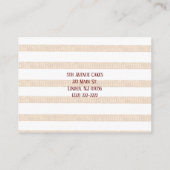 名刺、ケーキ飾り名刺 名刺 (裏面)