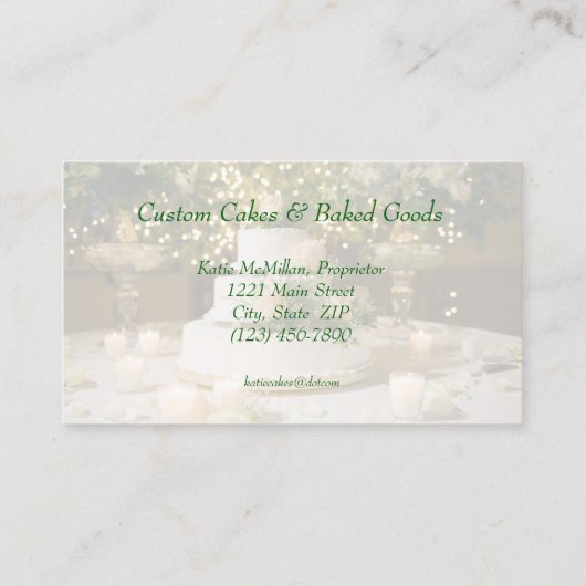 名刺--ケーキ 名刺 (裏面)