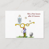 名刺，ゴルフ練習場名刺名刺 名刺 (裏面)