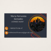 名刺：サイズプロファイルカード、3.5インチx 2.0インチ (正面)