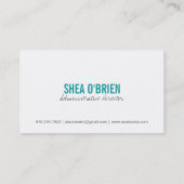 名刺-シアバター--を上げて下さい 名刺 (裏面)