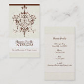 名刺::シャンデリア – Sharon Perillo 2 名刺 (正面/裏面)