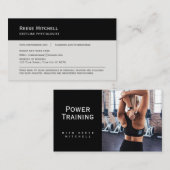 名刺、ジムのトレーニング写真のカスタマイズ可能 名刺 (正面/裏面)