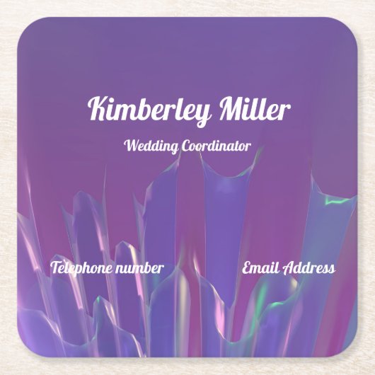 名刺 スクエアペーパーコースター (正面)