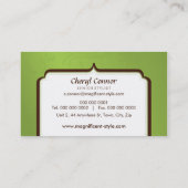 名刺：:スタイリッシュ壮麗9 名刺 (裏面)