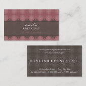 名刺： スタイリッシュ: パターン（の模様が）ある 13 名刺 (正面/裏面)