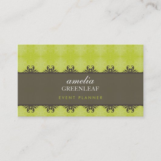 名刺： スタイリッシュ: パターン（の模様が）ある 7 名刺 (正面)