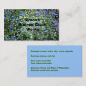 名刺「ステンドグラス」 名刺 (正面/裏面)