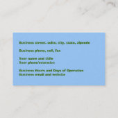 名刺「ステンドグラス」 名刺 (裏面)