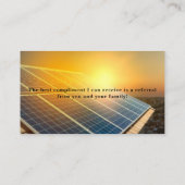 名刺 – セー太陽のスコンサルタント 予約カード (裏面)