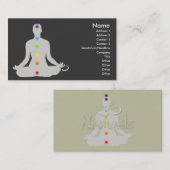 名刺 チャクラの色とオムのシンボル (正面/裏面)