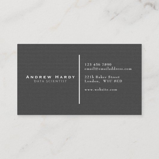 名刺、データ科学者 名刺 (裏面)