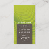 名刺：:トレンディーモダンsway P6 名刺 (裏面)