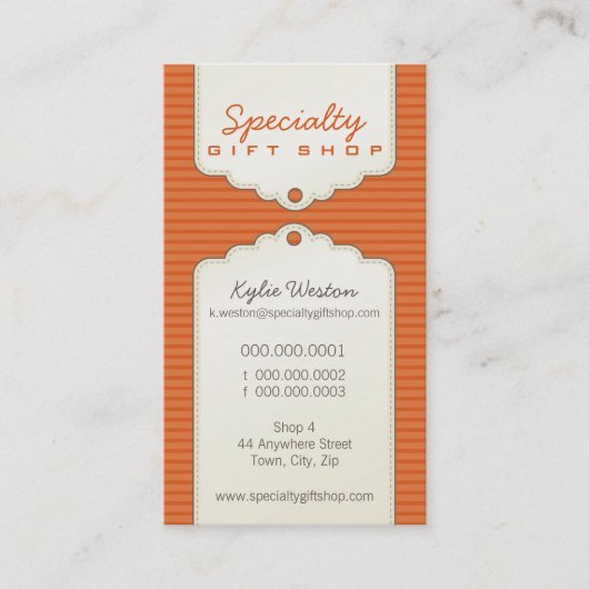 名刺：:トレンディーgifttag P1 名刺 (正面)