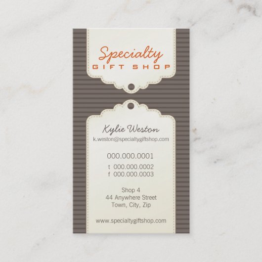 名刺：:トレンディーgifttag P9 名刺 (正面)