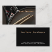 名刺: ドラムレッスン 名刺 (正面/裏面)