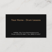 名刺: ドラムレッスン 名刺 (裏面)
