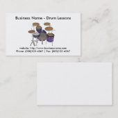 名刺:ドラムレッスン 名刺 (正面/裏面)