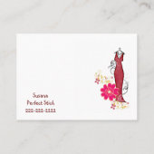 名刺、ドレスメーカー、シーストレス 名刺 (裏面)