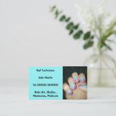 名刺-ネイリスト 名刺 (スタンド正面)