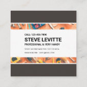 名刺：ハンディマンサービス スクエア名刺 (裏面)