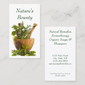 名刺--ハーブ 名刺 (正面/裏面)