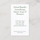 名刺--ハーブ 名刺 (裏面)