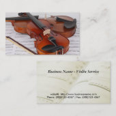 名刺: バイオリンサービス 名刺 (正面/裏面)