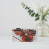 名刺: バイオリンサービス 名刺 (スタンド正面)