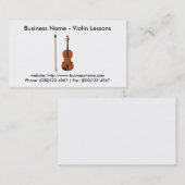 名刺: バイオリンレッスン 名刺 (正面/裏面)