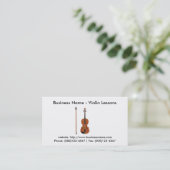 名刺: バイオリンレッスン 名刺 (スタンド正面)