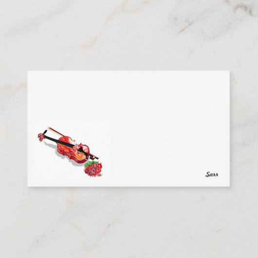 名刺/バラ 名刺 (裏面)