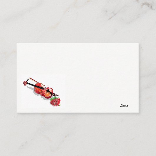 名刺/バラ 名刺 (正面)