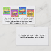 名刺-パイのポップアートの部分 名刺 (正面/裏面)