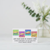 名刺-パイのポップアートの部分 名刺 (スタンド正面)