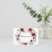 名刺 – パーソナライズされたフローラリース (スタンド正面)