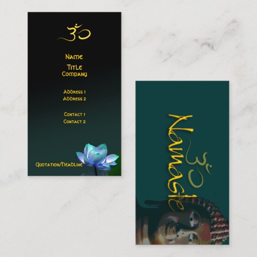 名刺、ヒーリングハンド 名刺 (正面/裏面)