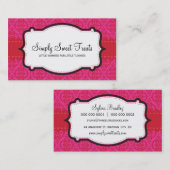 名刺:: ファンキーdamask 5L 名刺 (正面/裏面)