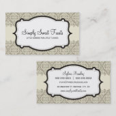 名刺:: ファンキーdamask 9L 名刺 (正面/裏面)