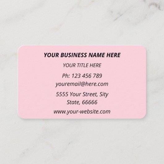  名刺(フォントカスタムロゴ付き) 名刺 (裏面)