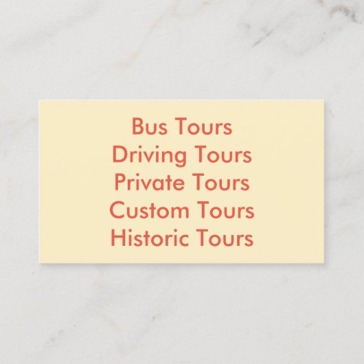 名刺 – フロリダ州 (裏面)