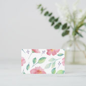 名刺 – フローラ水彩プリント (スタンド正面)