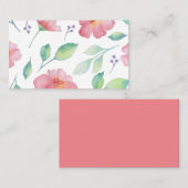 名刺 – フローラ水彩プリント (正面/裏面)