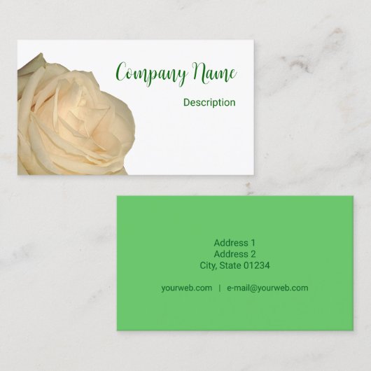 名刺 – フローラ (正面/裏面)