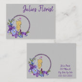 名刺,フローリストフローラTeddy名刺 名刺 (正面/裏面)