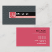 名刺::ブロックモノグラム7 名刺 (正面/裏面)