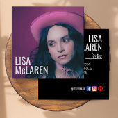 名刺 – プロフェッショナル写真とQRコード