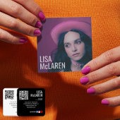 名刺 – プロフェッショナル写真とQRコード