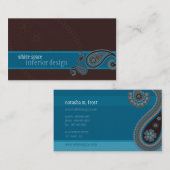 名刺::ペイズリー1 名刺 (正面/裏面)