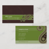 名刺：:ペイズリー2 名刺 (正面/裏面)